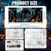 7 x 16 ft Halloween Garage Door Cover, Skull Garage