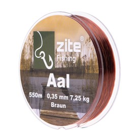 Zite Fishing Line Eel Monofilament - Eel Line Fishing Brown 0.35 mm 550 m - Fishing Tendon Eel Fishing Line - Ground Fishing & Float Fishing