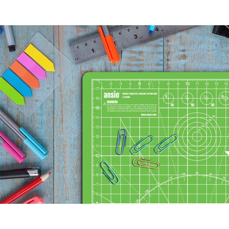ANSIO Craft Cutting Mat Self Healing A5 Double Sided 5