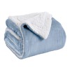 Great Bay Home Sherpa Fleece and Velvet Plush Full/Queen Throw