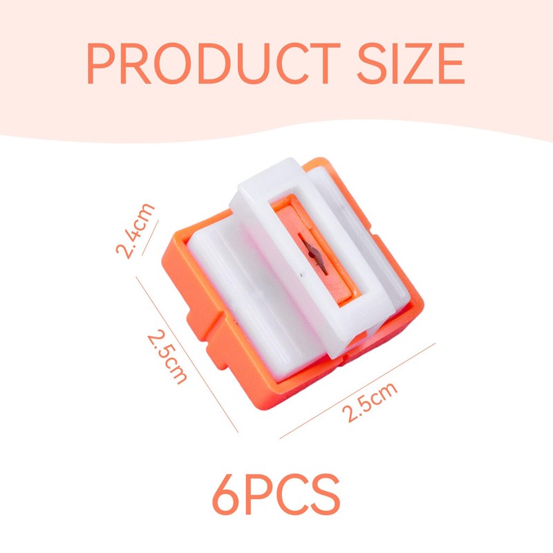 6 Orange Cutter Heads, Sliding Cutter, Bidirectional Cutter, Suitable for
