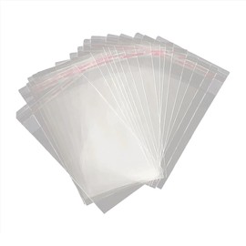 UUYYEO 300 Pcs Resealable Polypropylene Bags Graded Card Sleeves Trading Card Bags Clear Cellophane Cello Bags Baseball Card Holder Bag Plastic Greeting Card Sleeves