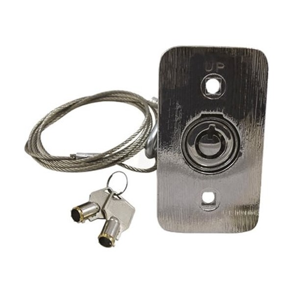 Garage Door External Emergency Release Device – Round Flat Key