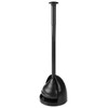 mDesign Plastic Freestanding Hideaway Toilet Bowl Plunger with Holder Set