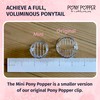 Pony Popper Clip – High Ponytail Holder for Full, Voluminous