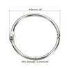PATIKIL 20pcs 35mm Diameter Binder Rings Removable Metal Book Loose