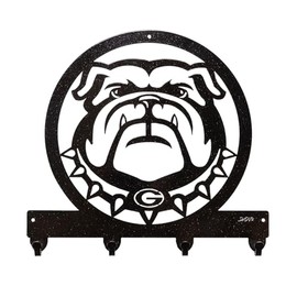 SWEN Products Georgia Bulldogs Metal Key Chain Hanger - Leash Holder