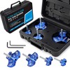 ERAYCO 4PCS Triple Blade PVC Pipe Reamer Kit, Plastic Pipe