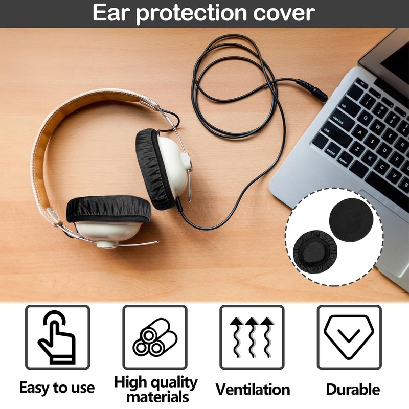 BOULESENM Pack of 6 Headphone Ear Pads, Stretchable Washable Headphone