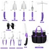 HLWDFLZ Purple Garden Tool Set Gardening Items for Women -