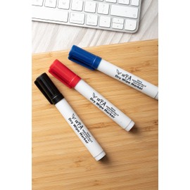 6 WhiteBoard Pens | Marker Pens | Whiteboard Markers | Dry Wipe Markers | Classroom Essentials for Teachers | Coloured WhiteBoard Pens | White Board Markers Erasable (Pack of 6 Board Pens)