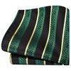 GUSLESON Dark Green Tie for Wedding Mens Silk Black Yellow