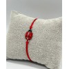 Elephant Ladybug Red String Adjustable Bracelet Silver Plated Pack of