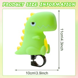 TZQFROCE Bicycle Horn Children's Horn Dinosaur Bicycle Bell Mini Bicycle Bell Children Bicycle Bell Children Boys Girls Dinosaur Bicycle Bell for Riding Trekking Play Outdoor