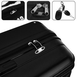 Small Carabiner Clips, Mini Carabiner, Premium Carabiner Clip, Carabiner, Zipper Pull Replacement, Zipper Lock, SmallCarabiner Upgraded, ZipperClips Anti Theft (4P Black)