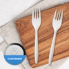 PAMI Medium-Weight Disposable Plastic Forks [400-Pack] - Bulk White Plastic