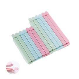 ALLVD Sealing Clips, 3 Colors, Set of 12 Food Storage Airtight Storage for Kitchen, Strong Moisture Proof, Oxidization, Freshness Retention, Durable, Odor Proof, Reusable