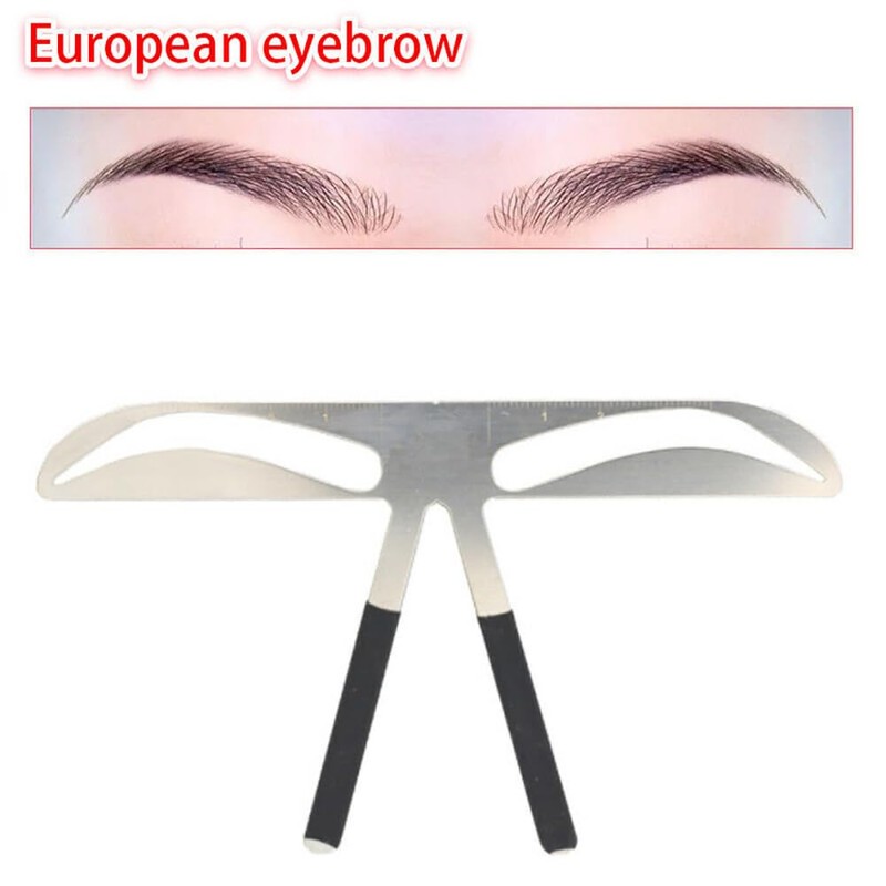 Eyebrow Stencils for Beginners, Reusable Care Shaper Ruler Eyebrow Stencil,