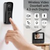 TKMARS Wireless Doorbell Camera with 1080P Screen, Two-Way Video Intercom,