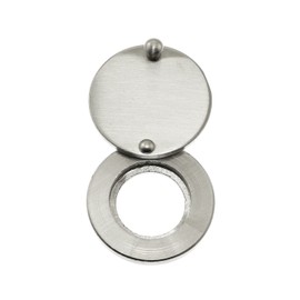 Maxmoral Privacy Cover Door Hole Cover Silver Tone Door Viewer Peephole Cover for House Hotel
