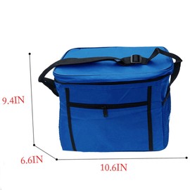 Millya Outdoor 10L Insulated Cool Bag Lunch Tote Bag Cooler Picnic Drinks Carrier with Shoulder Strap Blue