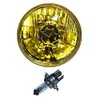 Octane Lighting 5-3/4" Halogen Amber Yellow Glass Headlight Fog Light