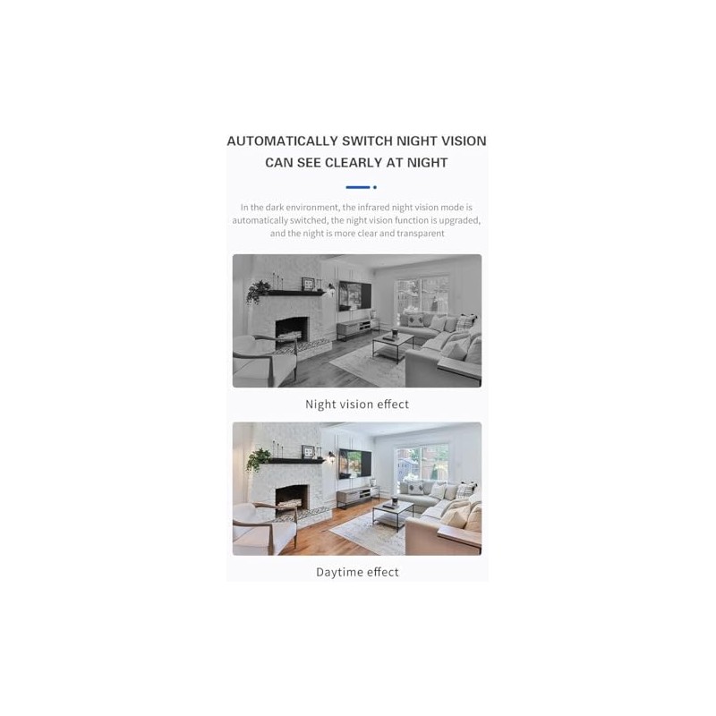 YC360 WiFi Security Camera, 1080P, 2MP, 355° Pan/90° Tilt, Night