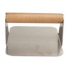 Burger Smasher 304 Stainless Steel Square Handheld Burger Press Wooden