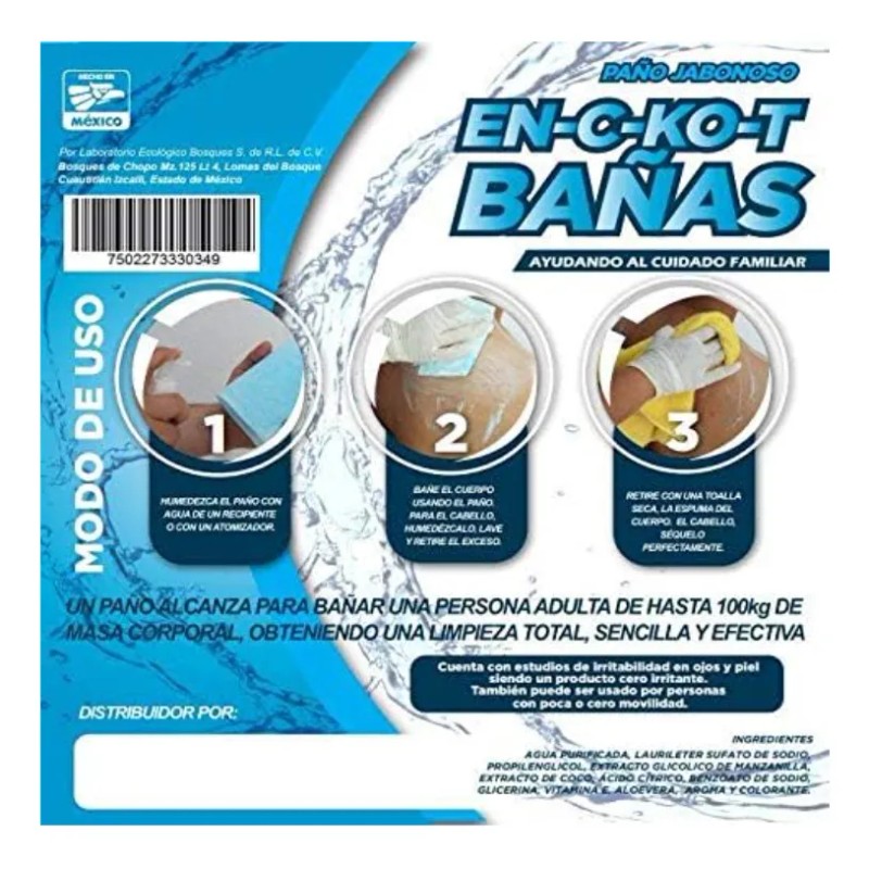 Paños Jabonosos Para Baño En Cama Sin Enjuague