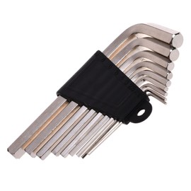 Cosmos L Shape Hexagon Hex Key Wrench Set Screwdriver Tool Kit, 9 Sizes
