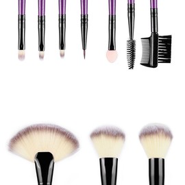 BeautyU&Me 24PCS Powder Foundation Cosmetic Makeup Brushes Set Eyeshadow Soft