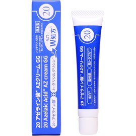 Azelaic Acid 20% Cream for Pores, Oil, Shine, Skin Irritation & Redness, 3% Glycyrrhizic Acid, Ceramide, Sensitive Skin, Made in Japan, Men's Skincare, Bright Days