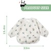 Little Dimsum Mess-Proof Baby Bibs|Infant Toddler Long Sleeve Waterproof Feeding