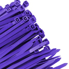 Pro Tie PR11SD100 11.8-Inch Purple Standard Duty Color Cable Tie, Purple Nylon, 100-Pack