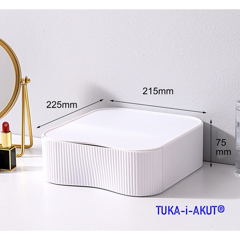 TUKA-i-AKUT TKD8610 Stackable Desktop Organiser Drawer Box Freely Combinable Desk