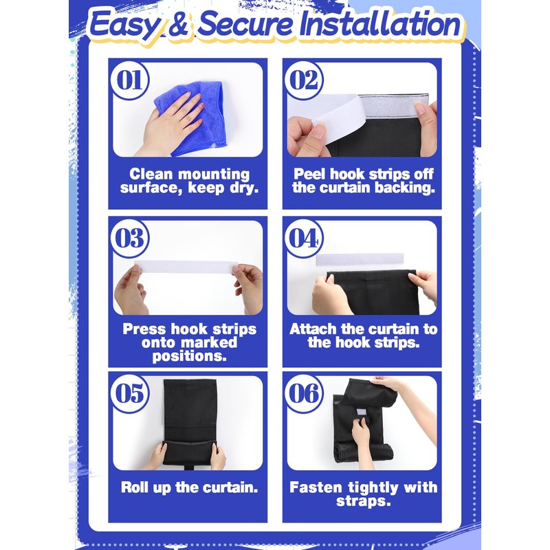 Classroom Door Window Blackout Cover - Blocking 100% Views &