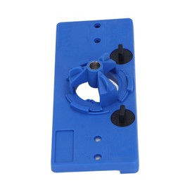 35mm Concealed Hinge Jig Kit, Easy Door Installation with Adjustable Cam, 35mm Drill Bit, and Depth Stop, Metal and Engineering Plastic, DIY Woodworking Tool for Home