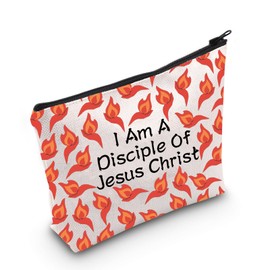 MNIGIU LDS Girl Camp Gift I Am A Disciple Of Jesus Christ Youth Theme Cosmetic Bag Christian Gift, Disciple Of Jesus Christ