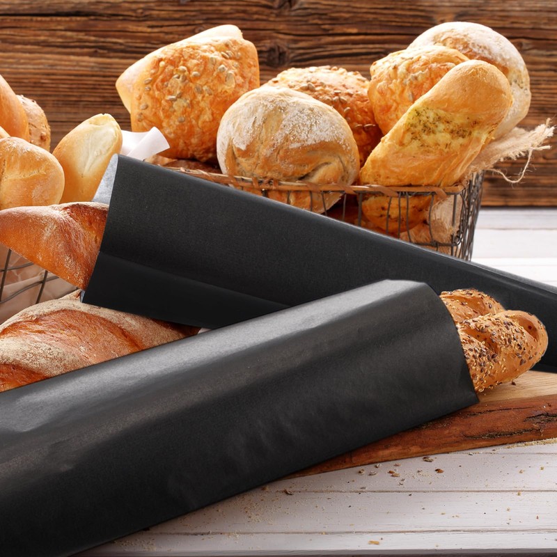 Zhehao 200 Pcs Kraft Paper Bags Kraft Churro Bags Grease