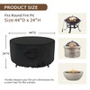 iBirdie Fire Pit Cover Round 44 inch Outdoor Waterproof and