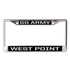 West Point Go Army Chrome License Plate Frame