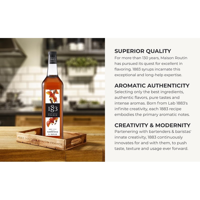 1883 Pumpkin Spice Syrup for Coffee and Drinks – Made