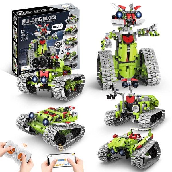 OUTOGO 5 in 1 STEM Robot Building Kit with APP
