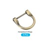 METALLIXITY Horseshoe D-Ring 29 mm U-Shape Buckles for Car Key