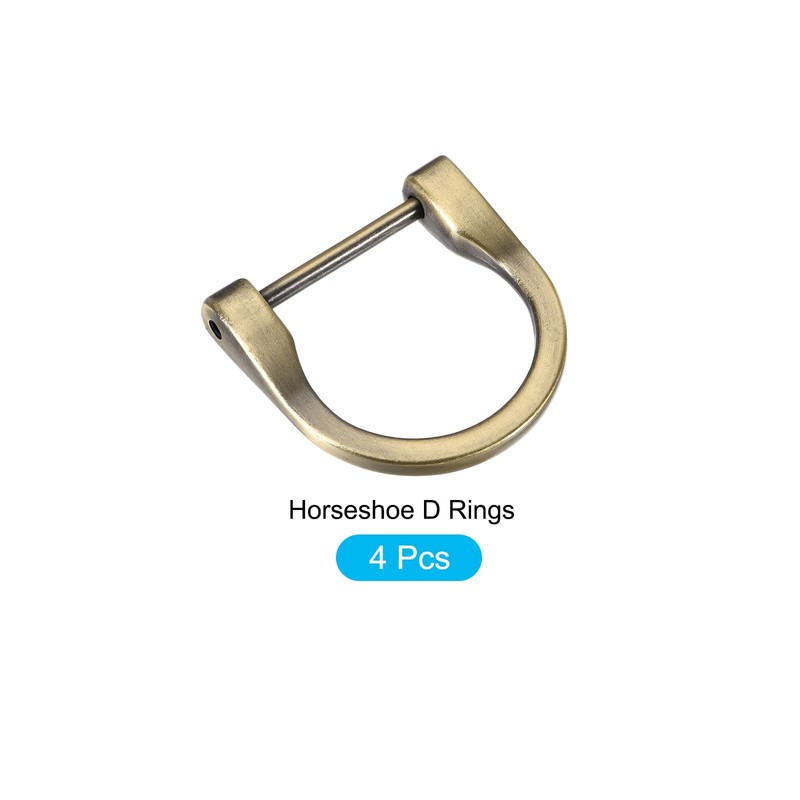 METALLIXITY Horseshoe D-Ring 29 mm U-Shape Buckles for Car Key