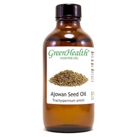 GreenHealth Ajowan Seed Essential Oil - 4 fl oz Amber Glass Bottle w/ Cap - GreenHealth
