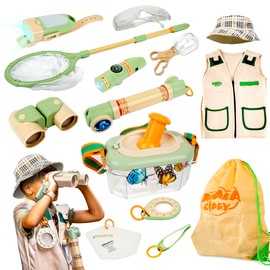 SMILESSKIDDO Kids Explorer Kit, 27 Pcs Outdoor Explorer Kit & Bug Catching Kits - Kid Nature Kits Outdoor Camping Adventure Toys for Kids 3+ Years Old