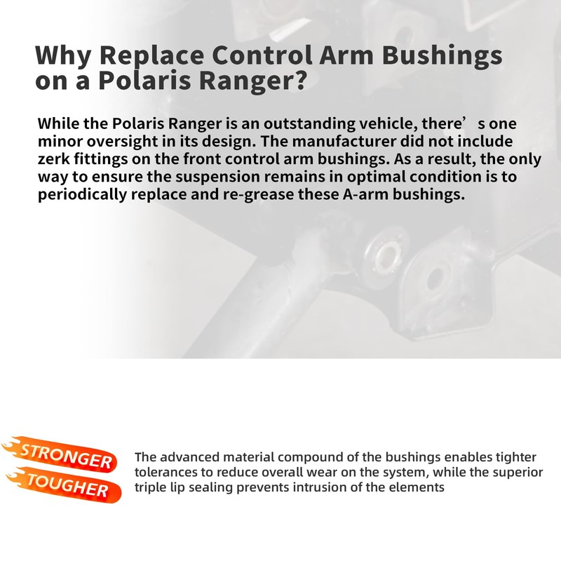DCOMA Front or Rear Upper Lower A Arm Shaft Bushings