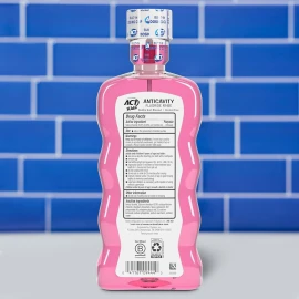 ACT Kids Bubble Gum Fluoride Mouthwash, Alcohol-Free, 16.9 oz.