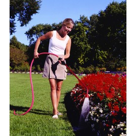 Dramm Touch N Flow Rain Wand Full Watering Flow Trigger Style Shut Off Valve with Lock, for Garden, Yard, Watering Plants, Hanging Baskets, 11 Gallons Per Minute, Yellow, 30 Inches Long